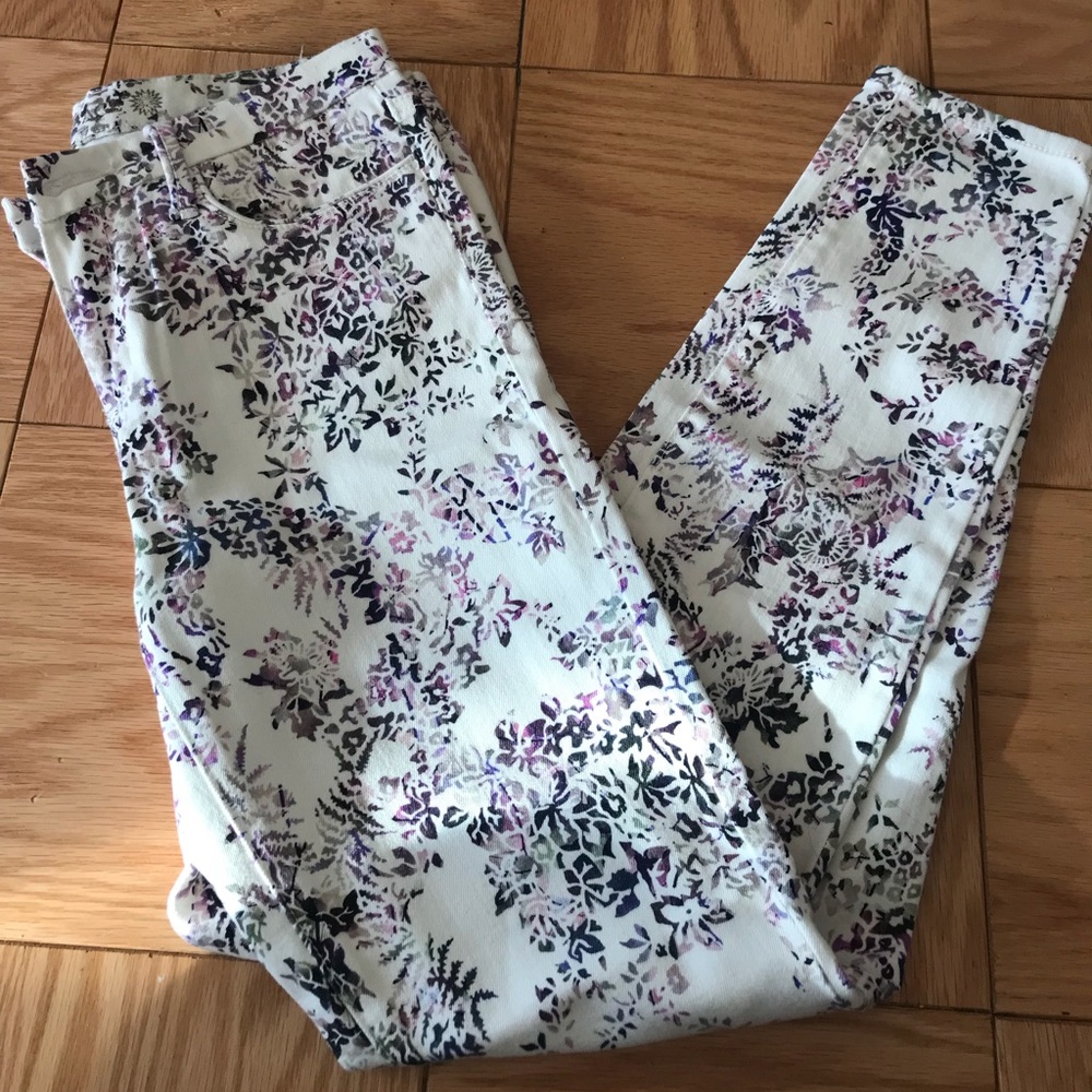 Marchesa Voyage floral print skinny jeans. - Picture 4 of 6